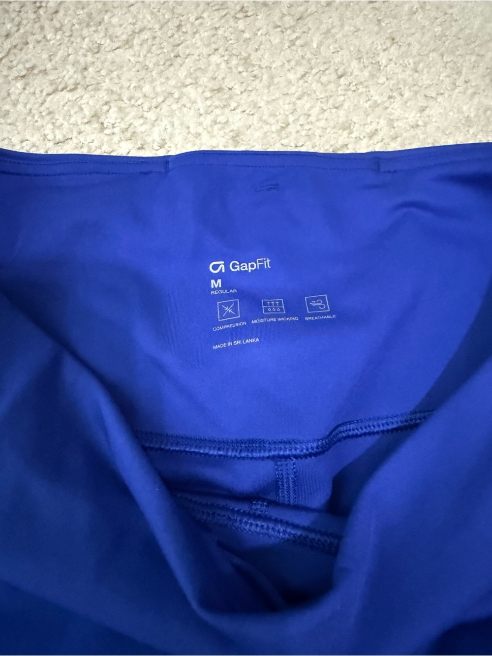 GAP Women's High-Rise Bike Shorts - Royal Blue - Picture 2 of 3
